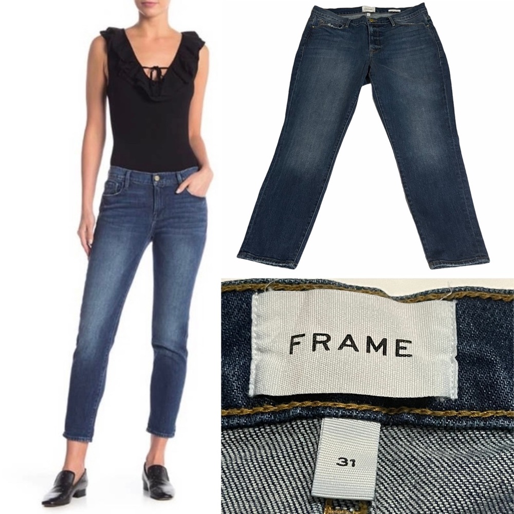 Frame Denim Le Garçon Crop Jeans (Solana) Sz:31